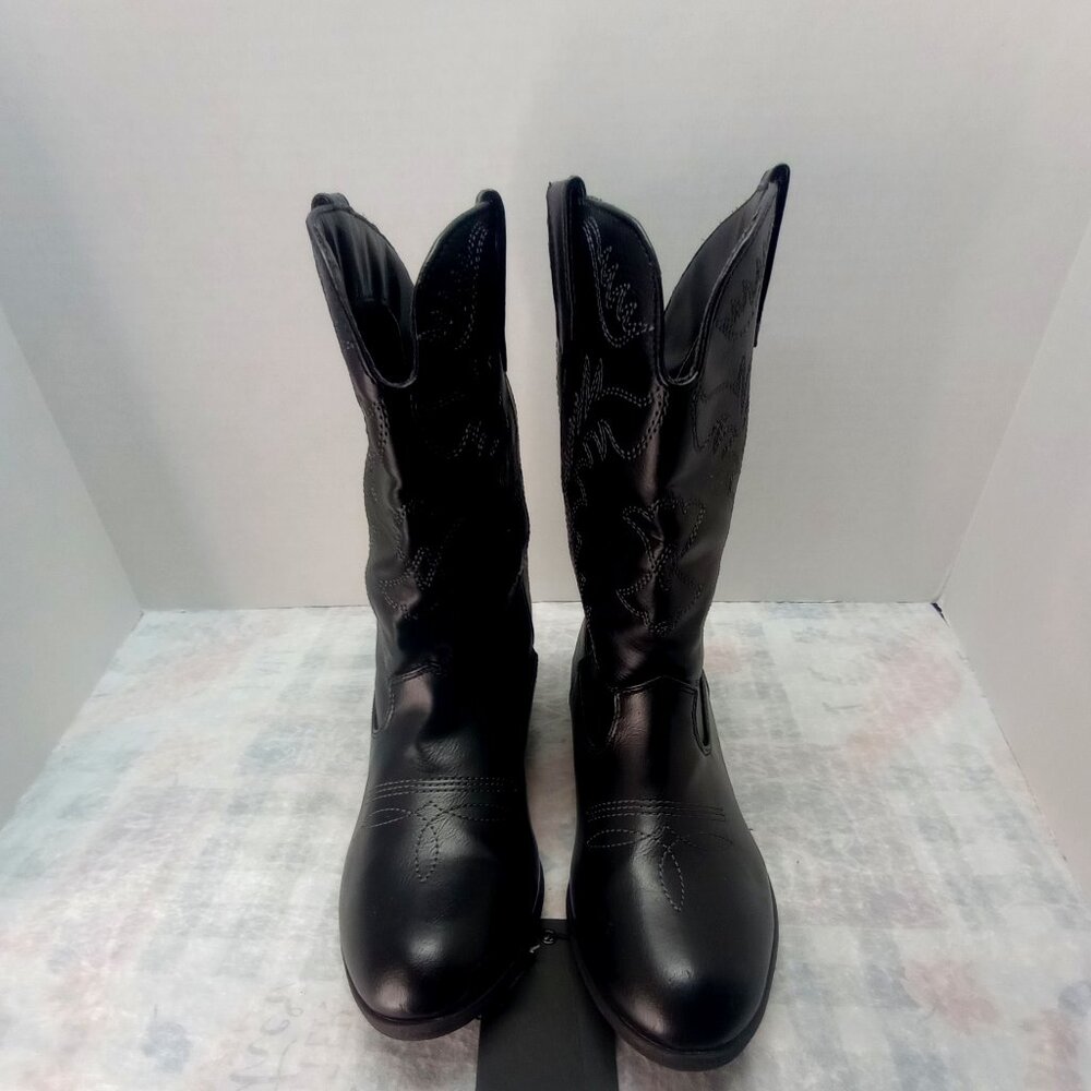 Dream Pairs Black Western Cowboy Boots - Size 5